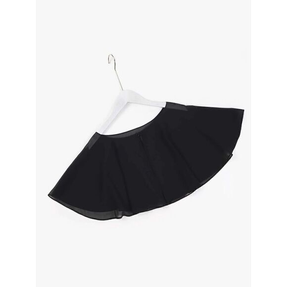 Mesh Evening Gothic Flapper 1920s Simple Black Shawl Wrap Cape NEW - Picture 16 of 16